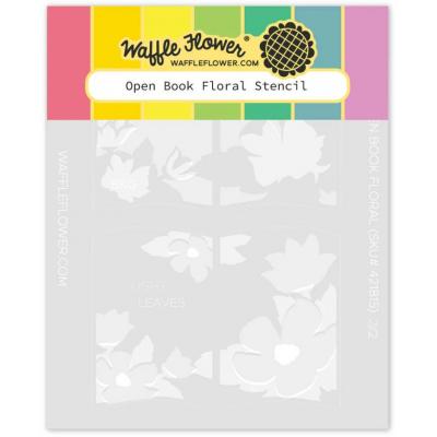 Waffle Flower Stencil - Open Book Floral